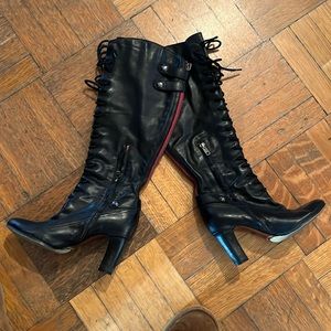 BEST BOOTS EVER- Sam Edelman lace up knee highs - beyond sexy and cool! 👢